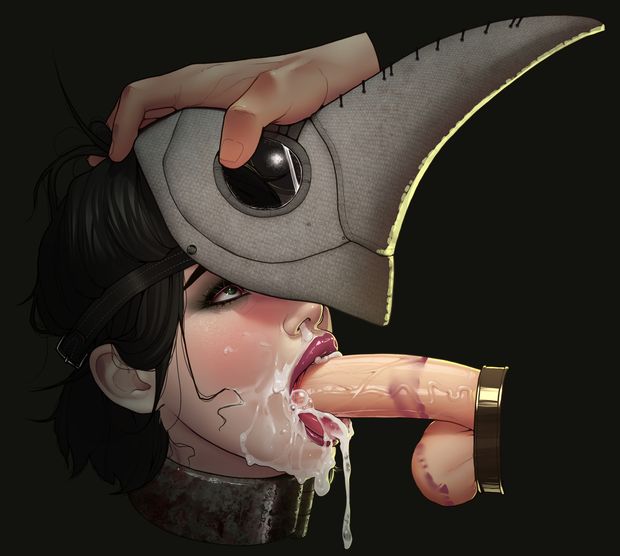 Blowjob Portrait 13 : Plague Doctor by Galaad1800