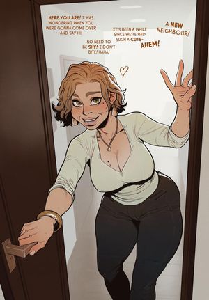 OOHHH WHAT LUCK, A HANDSOME NEW NEIGHBOUR AND MY HUSBAND IS WORKING AWAY...