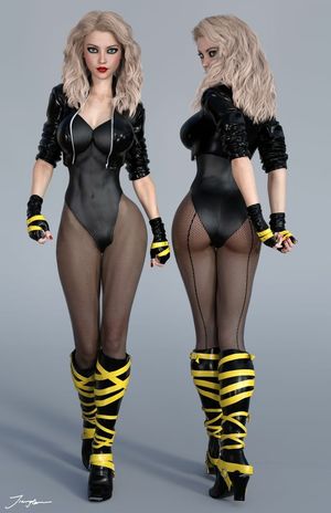 Pretty blonde nice ass cosplay...