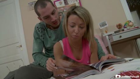 Blonde gets a cock in her wet cunt