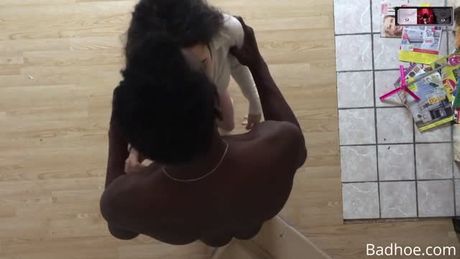 African refugee sending his long black cock in tight French