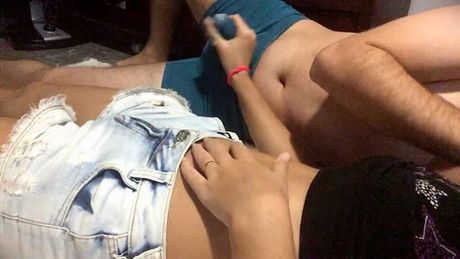 When you get a surprise boner lying next to your stepsis