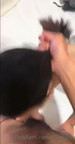 Mina loves to pop cock out of her mouth