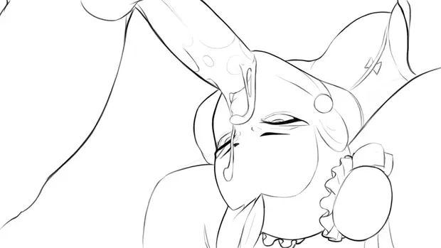 Chun Li throat swabbing