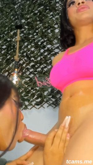 Busty Latina Ts Sucking Shemale Cock