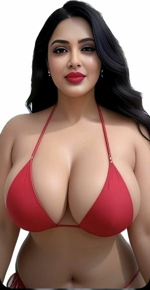 Pretty busty brunette...