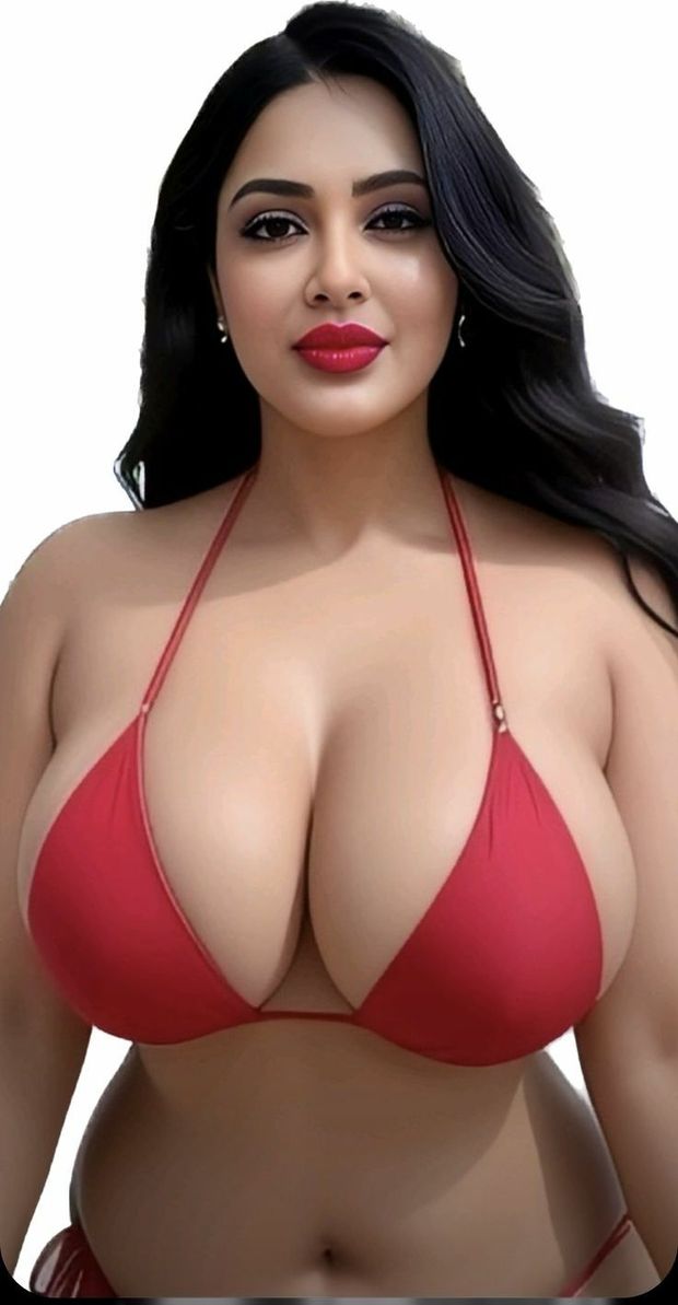 Pretty busty brunette...