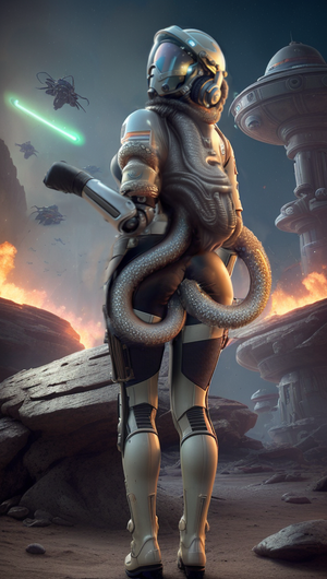 Alien tentacle monster