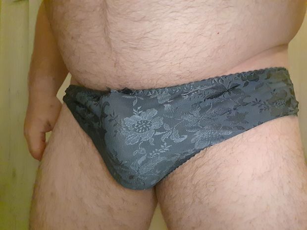 Horny penis in panties