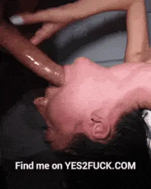 Babe deepthroats a big dick and discovers her gag reflex