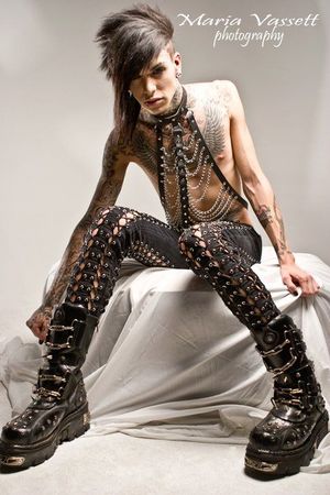 Dressed to go clubbing