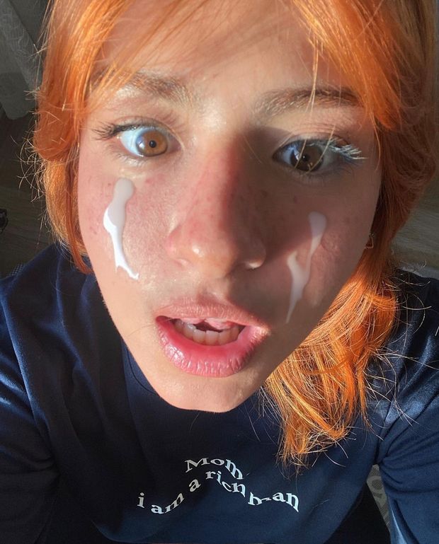 sexy red head elif irmak takes cumshot