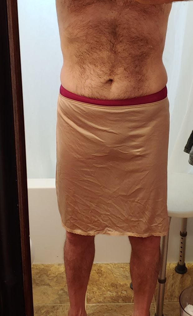 Wanna bend me over and hike up my slip