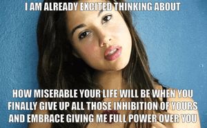 Surrender to her, that's what your heart and cock both want