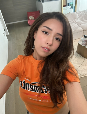 Pokimane (Streamer) - Vibrant Orange Top