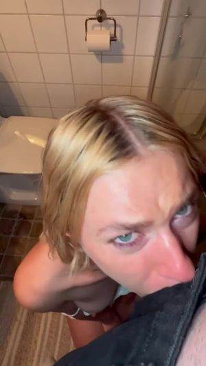 Blonde blowjob