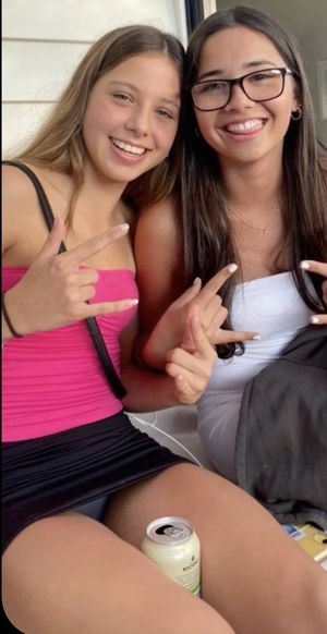 Didn’t realize her panties were showing