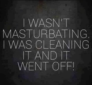 “I was just cleaning it and it went off…”