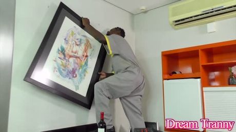 Sexy Tgirl Isa Lawrence Would Do Anything for a Big Black Cock