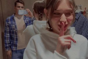 Anna in the fitting room