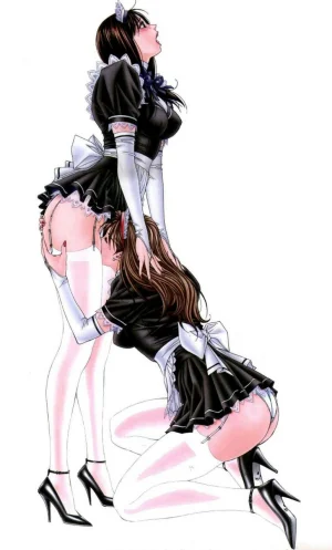 Upskirt maid