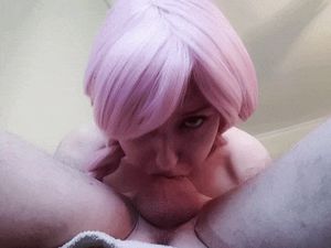 POV she makes you watch in a pink wig