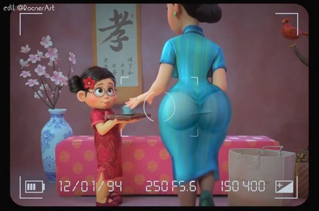 Copyright disney turning red Character mei lee mei lee (human) ming lee Artist rocner