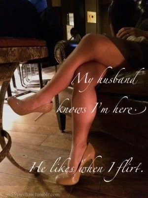 She can flirt, but NO fucking.