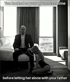 He will take her virginity, to be sure she is the one