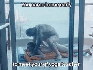 You should thank him for keeping your gf fit