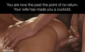 With one push of his cock, your wife’s boyfriend made you a cuckold.
