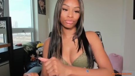 awesome black beauty in bra