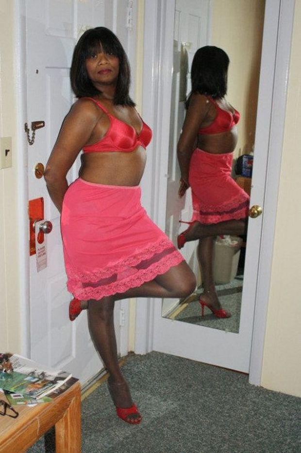 Gorgeous Lady, Lacy Slip!