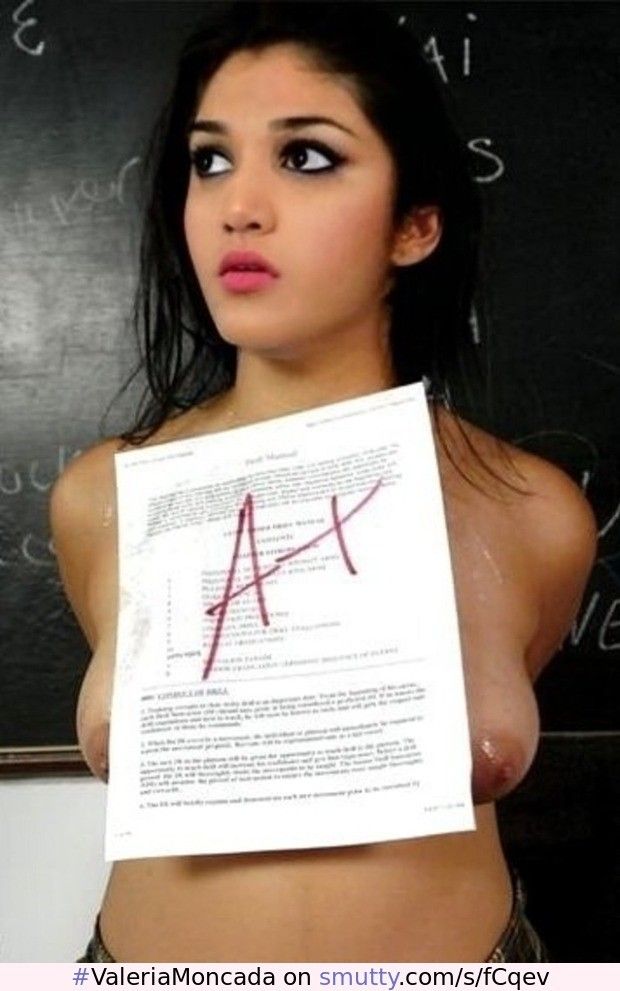 Slutty lil Spic teen slut fucks for a better grade