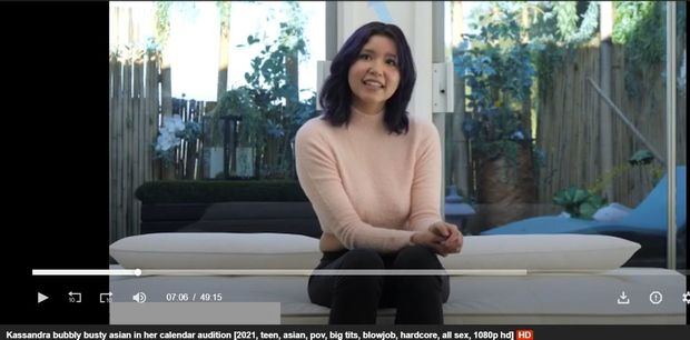 Kassandra bubbly busty asian in her calendar audition
