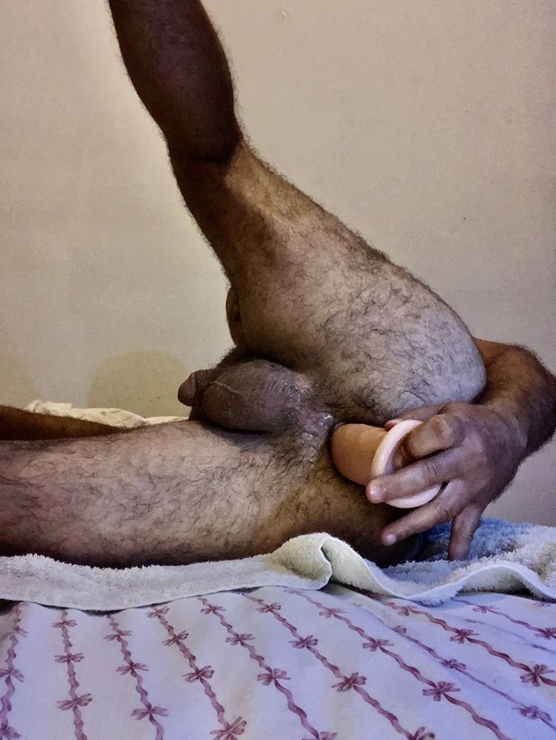 Me and my 10,25 inches dildo having some fun in the morning