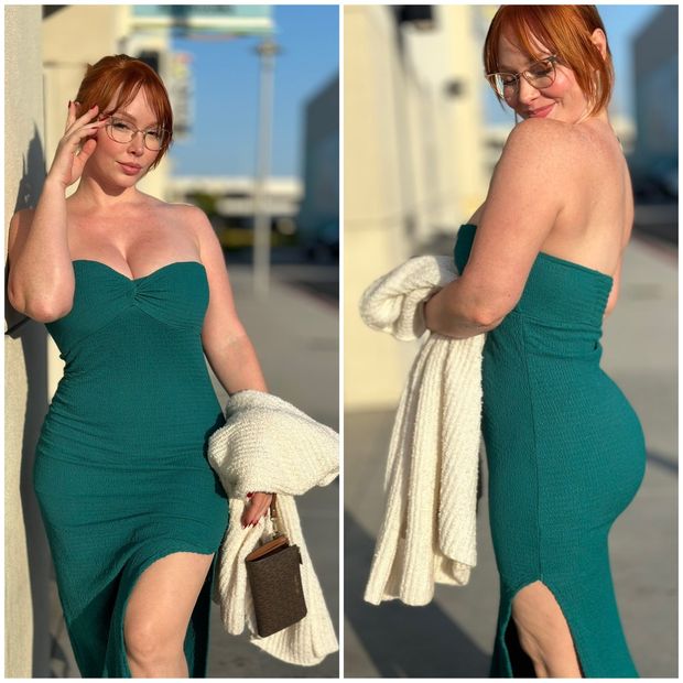 Sexy curvy ginger queen collage