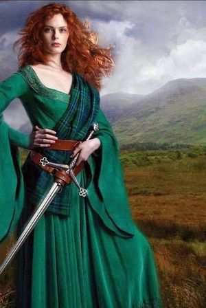 In the Highlands with a Claymore