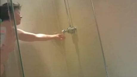 spying on shower my 50 year old stepmother