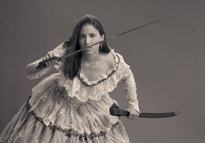 Victorian Lady with Sabre