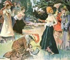 Women Dueling topless