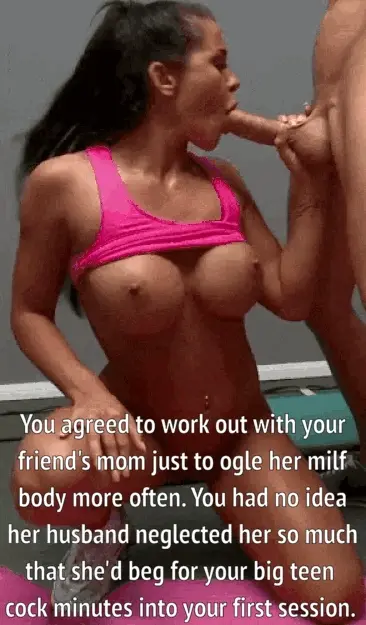 Getting head from your friend's fit and married mom