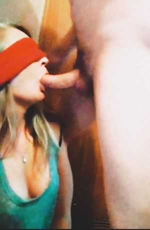 Face fucking tied blindfolded bitch