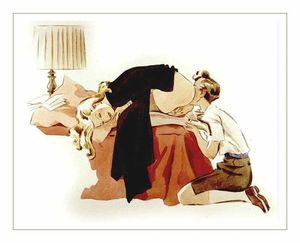 Helping his big sister to orgasm while she masturbates. Delacourt