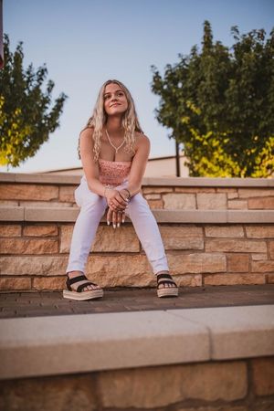 "I know what you are looking at...my necklace...right?"