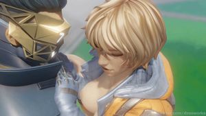 Wattsons blue eyes and bouncing boobs