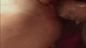 closeup cock dribbling spermy creampie