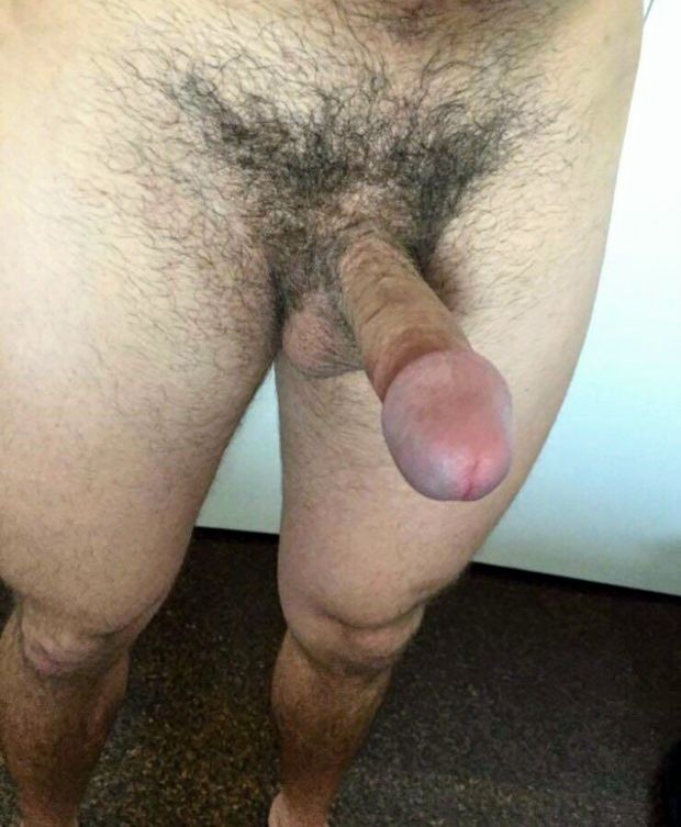 loving his pubes and nice big cut cock
