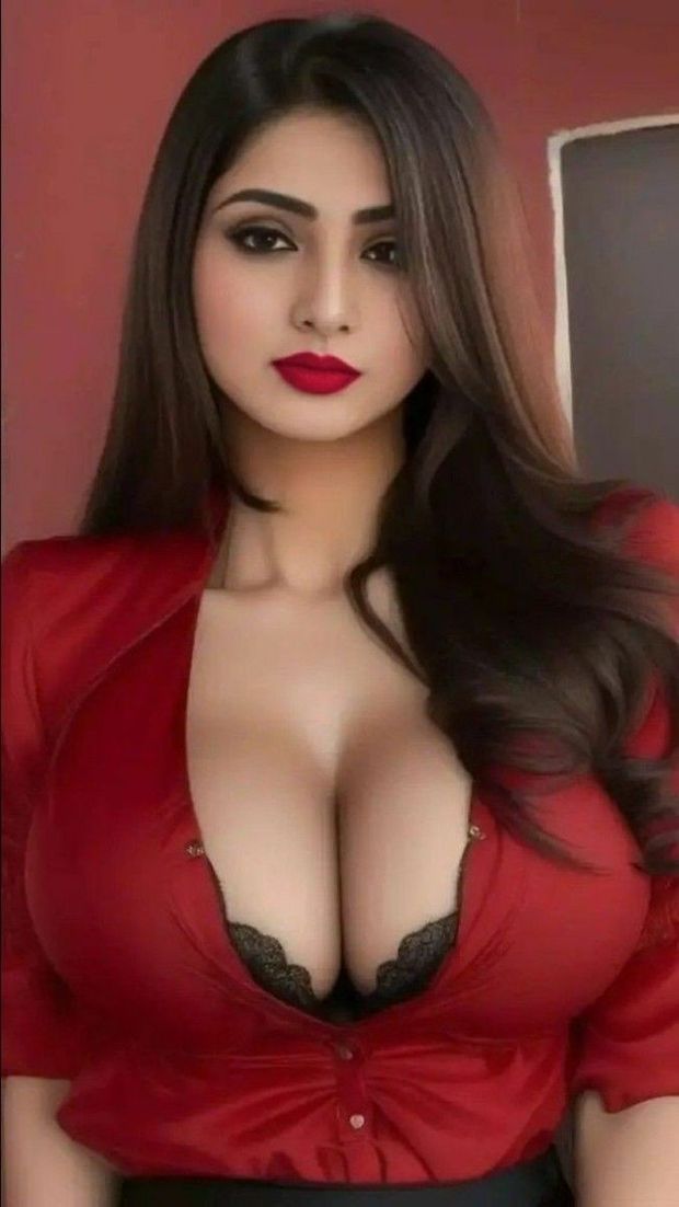 Pretty busty brunette...