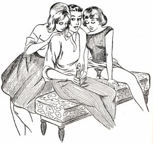 She uses her boyfriend to introduce her little sister to sex